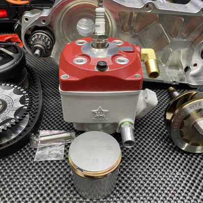 Kit motor 130cc Dio50 refrigeración por agua con cilindro de 56mm cigüeñal cárter billet de 53mm y arranque eléctrico